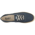thumbnail image 4 of Keds Womens Champion Salt Wash Canvas Jute Canvas Low Top Lace Up Fashion Sne..., 4 of 5