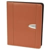 Leather Portfolio Padfolio Resume Portfolio with Replaceable A4 Letter Size Writing Pad, Document Holder, Card Holder and Pen Holder