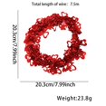 thumbnail image 2 of Valentine's Day Heart Garland Party Decor, Red Heart Tinsel Decoration For Wedding, Valentine's Party, Romantic Celebration, Indoor Outdoor Hanging Decor, Festive Decorative, 2 of 3