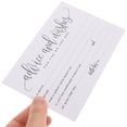 thumbnail image 7 of FRCOLOR 50pcs Writable Wedding Table Cards Blessing Cards Banquet Table Note Cards Wedding Supplies Bridal Shower Mr and Mrs Wishes Cards, 7 of 7