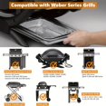 thumbnail image 2 of 20 Pack 8.5"x 6" Aluminum Foil Grease Tray, Disposable Drip Tray, Oil Cup Liner, Compatible With Weber Q/Pulse/Traveler Grill/Spirit Gas I&II/Genesis Gas/Genesis II 200&300, 2 of 4