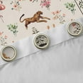 thumbnail image 4 of Homewish Retro Flower Blackout Curtains Set of 2 (52x84 Each), Animal Deer Window Curtains, 4 of 6