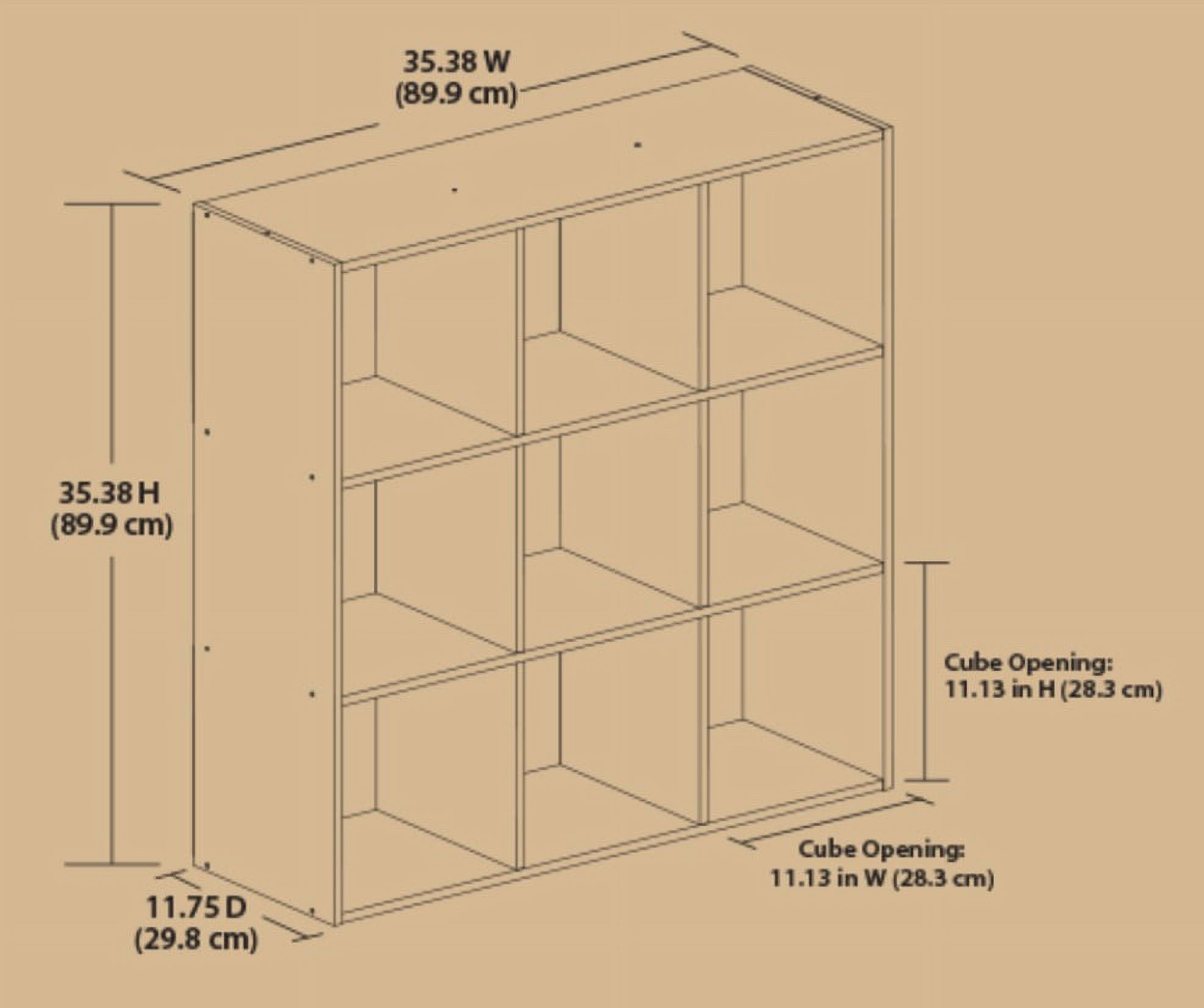 Mainstays 9 Cube Storage Organizer, Multiple Colors