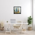 thumbnail image 2 of Stupell Industries Abstract Vibrant Cacti Silhouettes Landscape Painting Black Floater Framed Canvas Art Print Wall Art, 25 x 25, 2 of 9