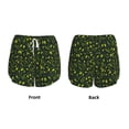 thumbnail image 5 of Lsque Green Branch Olive Printed Women's Running Shorts with Liner Pockets,Elastic Quick Dry Workout Athletic Gym Yoga Shorts,Womens High Waist Shorts-XX-Large, 5 of 9