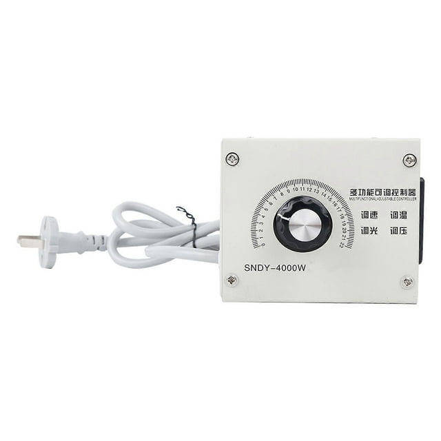 CN Plug 4000W AC 220V Variable Voltage Controller Control For Fan Speed Motor Tool