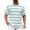 Green, variant on Mens Striped Short Sleeve T-Shirts Casual Crew Neck Shirts Summer Classic Color Block Beach Vacation Tops Plus Size