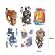 thumbnail image 4 of Juego de 6 pegatinas desechables para tatuajes, tatuajes falsos impermeables para adultos (190x120 mm) Ehuebsd Libre de BPA, 4 of 9