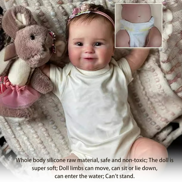 Ojos Abiertos Bebes Reborn De Tela Muñeca Bebé Bebes Reborn Con