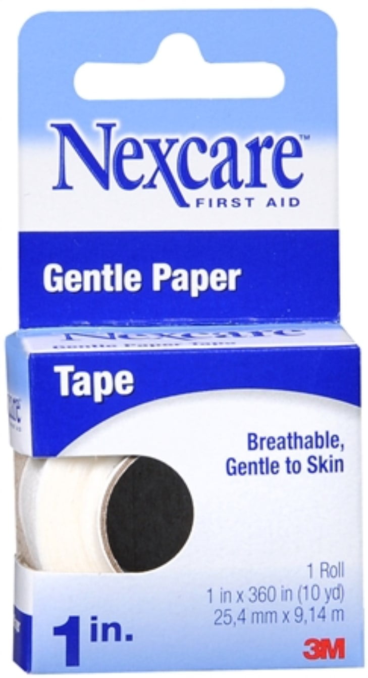 Nexcare Gentle Paper Tape 1 Inch 10 Yards (Pack of 2)
