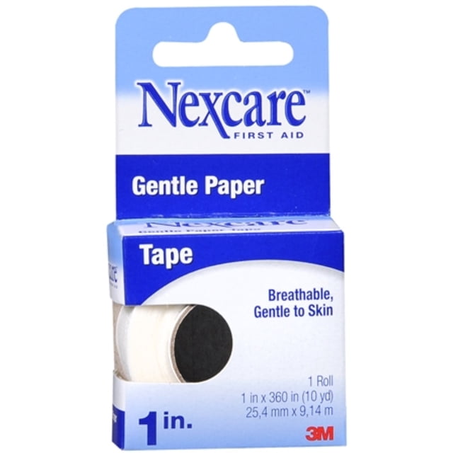 Nexcare Gentle Paper Tape 1 Inch 10 Yards (Pack of 2)