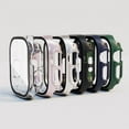 thumbnail image 5 of ALMNVO Compatible with Apple Watch Cases 49mm 45mm 41mm 44mm 40mm 38mm 42mm , Hard PC Bumper with Tempered Glass Screen Protectors Cover Accessories for Apple Watch Series Ultra 8 7 SE 6 5 4 3 2 1, 5 of 8