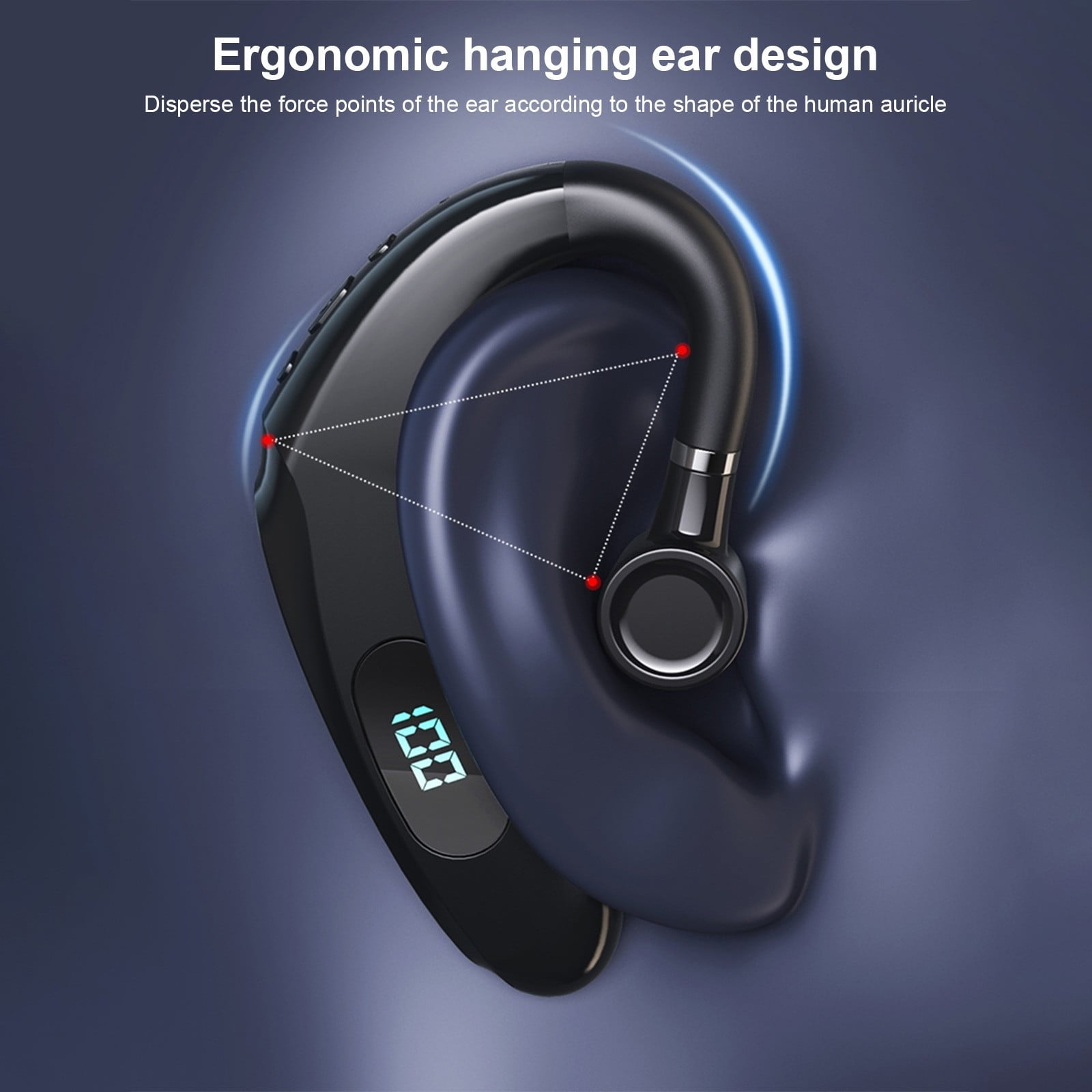 Bluetooth Headset with Microphone, Open Ear Headphones, Dual Connect Bluetooth 5.4 Headphones with Noise Cancelling & Mute, Wireless Headset with Mic for Work, Mobile, Tablets, Laptops,Pink