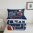 thumbnail image 4 of Erosebridal Rugby Comforter Set Queen Size Football Field Coverlet Set Decor Ball Games Comforter Microfiber Navy Blue Quilt Set Bedroom Bedclothes, 4 of 6