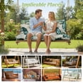 thumbnail image 6 of Eurhowing Outdoor Bench Cushion Waterproof, 60"x40"x4" Thick Patio Swing Chair Cushions with Ties, All-Weather High Density Foam Seat Pad for Porch Garden Furniture, Hawaiian, 6 of 11