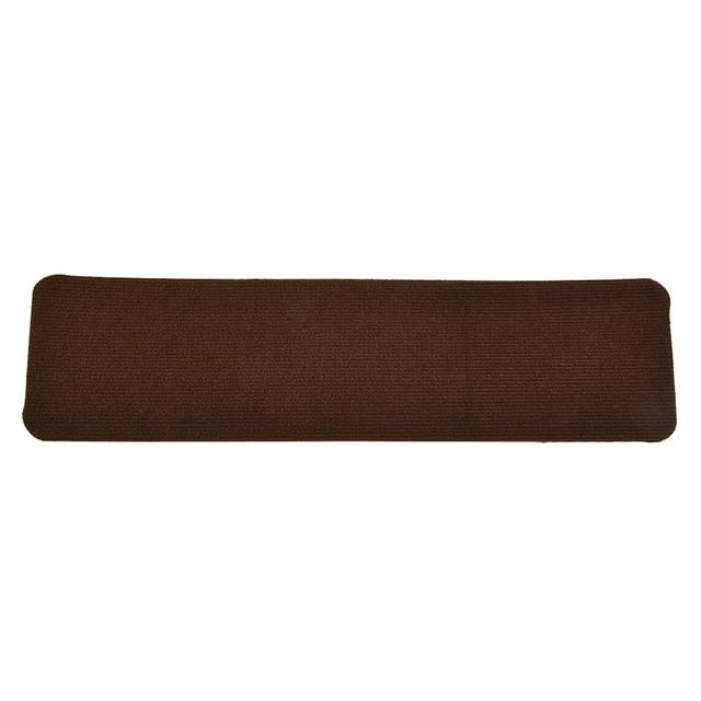 Edging Stair Treads Non-Slip Corner Indoor Stair Runners for Wooden Steps,Landing Slip Resistant Stair Rugs,30.4*8 Inch,Brown