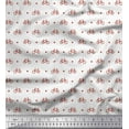 thumbnail image 1 of Soimoi Japan Crepe Satin Fabric Diamond & Bicycle Shirting Print Sewing Fabric Yard 42 Inch Wide, 1 of 1