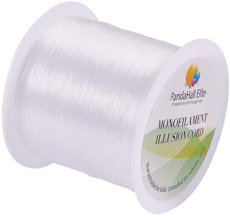 0.2mm 0.3mm 0.5mm 0.6mm 0.8mm Inelasticity Nylon Craft Wire DIY Making Findings 