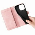 thumbnail image 6 of Cowithday for Google Pixel 7 Wallet Case for Men Women, Pixel 7 5G Cover, Embossed PU Leather Magnet Buckle Card Slots Zipper Pocket Lanyard Wrist Strap Handbag All-inclusive Protective Case, Pink, 6 of 11