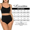 thumbnail image 3 of Loritta Underwear for Women Cotton High Waisted Briefs Full Coverage Panties for Ladies 6 Pack, Size S-2XL, 3 of 6