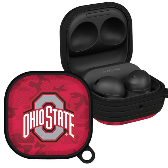 Ohio State Buckeyes Camo HDX Case Cover Compatible with Samsung Galaxy Buds Pro & Buds Live by Affinity Bands