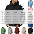 thumbnail image 6 of qafoshin Mens Hoodies Trendy Patchwork Hooded Sweatshirts Fall Winter Long Sleeve Shirts Casual Loose Pullover Tops with Pocket, 6 of 6