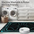 thumbnail image 5 of ODIKA 6'x9' Machine Washable Non-Slip Area Rug, Futuristic Circuit Trace with Abstract High Traffic Rug, Black, 427486, 5 of 7