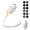 12 films/White, variant on Salange 2-in-1 Galaxy Projector Night Light,USB Power Light with 12 Sliding Projection Films,Adjustable Brightness 360° Rotating Design for Car and Home Decoration