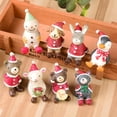thumbnail image 3 of FFENYAN Christmas Decoration Crafts Decor Ornaments Resin Decoration Artificial Santa Claus Ornaments MultiColor, 3 of 3