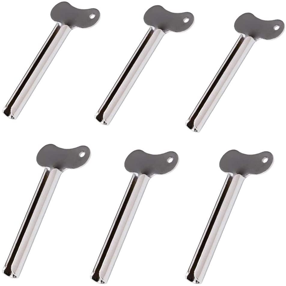 Toothpaste Squeezer, 6pcs Metal Tube Squeezer Key Stainless Steel