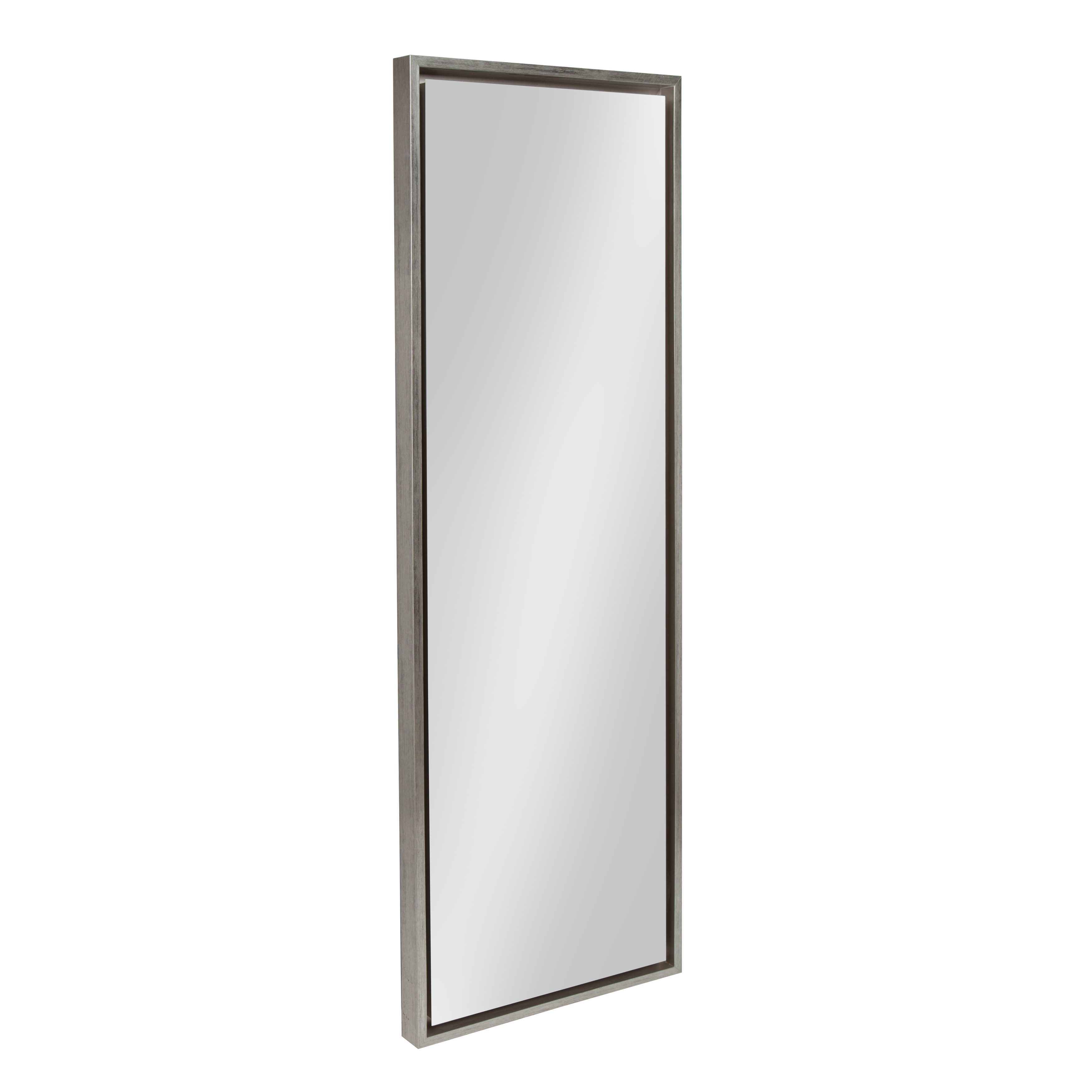 Kate and Laurel Evans Framed Wall Panel Mirror, 16x48, Silver