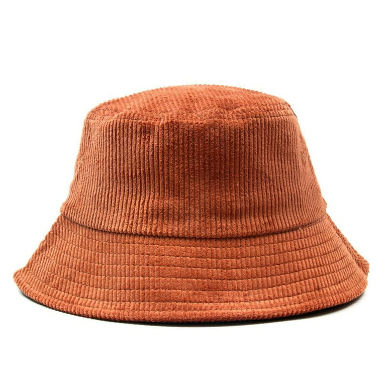 PIKADINGNIS Blank Corduroy Bucket Hat for Women Autumn Winter Plain Men  Panama Outdoor Hiking Beach Fishing Cap Sunscreen Female Sun hat Bob | Trucker Caps