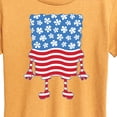 thumbnail image 3 of SpongeBob SquarePants - Silhouette Stars Stripes - Women's Short Sleeve Graphic T-Shirt, 3 of 7