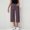 Purple, variant on Qulqfy Dressy Capris for Women Flat Front Wide Leg Black Stretch Capris High Waisted Summer Pants with Pockets Cute Pants for Women L