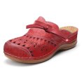 thumbnail image 4 of Slip Confortable sur des Sandales Compensées de Couleur Unie, 4 of 6