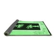 thumbnail image 2 of Ahgly Company Indoor Rectangle Oriental Emerald Green Asian Inspired Area Rugs, 2' x 4', 2 of 4