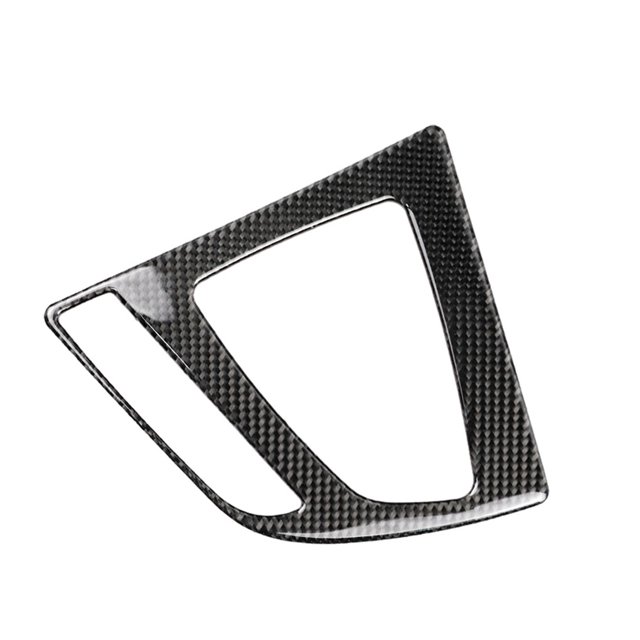 Riwesomey Embellecedor de la cubierta del panel de engranajes de fibra de carbono, fácil instalación, embellecedor de calcomanía del Panel de Automoción decorativa y accesorios