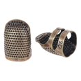 thumbnail image 5 of Dedal de costura ajustable, Protector de dedo, Pin de escudo de Metal, agujas, herramientas de bricolaje, accesorios para manualidades, 4 Uds., 5 of 5