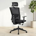 thumbnail image 1 of Yeshouse Silla de oficina ejecutiva de malla, diseño ergonómico de respaldo alto con reposabrazos 4D, ajuste lumbar y de reposacabezas, asiento deslizante, bloqueo de inclinación para oficina en casa, 1 of 8