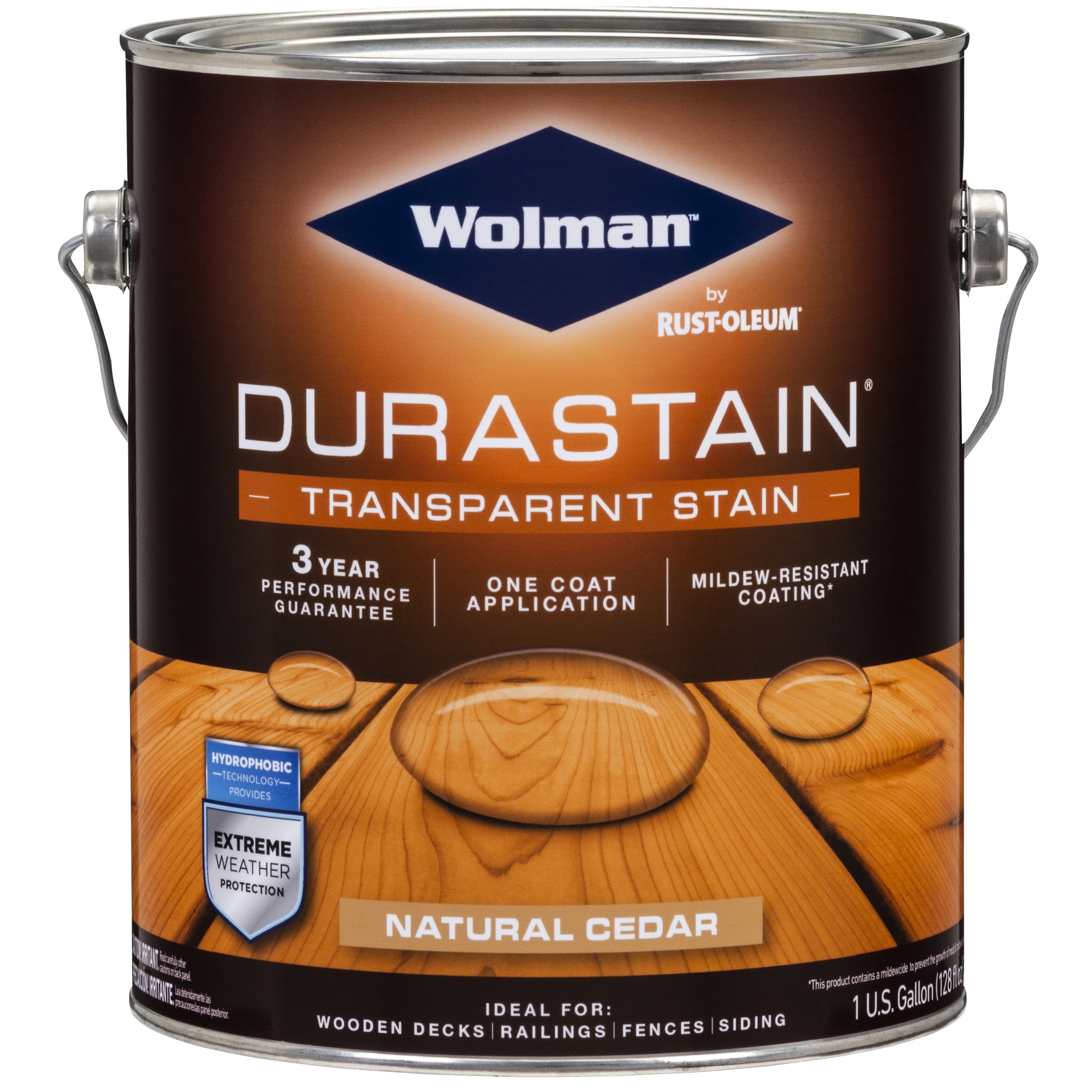 4 Pack, Natural Cedar, Wolman DuraStain One Coat Transparent