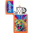 thumbnail image 3 of Zippo 46018 Slim Leopard Design Orange Matte Windproof Lighter, 3 of 7