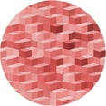 thumbnail image 1 of Ahgly Company Machine Washable Indoor Round Transitional Light Coral Pink Area Rugs, 6' Round, 1 of 7
