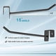 thumbnail image 2 of 48 Pcs Gridwall Hooks 4 Inch Black Metal Panel Hook Hanger Square Tube Hooks Coat Hook Peg Hooks, 2 of 5