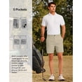 thumbnail image 6 of PULI Men’s Golf Shorts 5" Inseam Relaxed Fit Quick-Dry Lightweight Waterproof Casual Travel Shorts with Pockets, 6 of 6