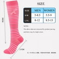 thumbnail image 2 of Lilgiuy Knee High Socks for Women Men Athletic Running Casual Solid Color Long Tube Socks for Tennis Golf Exercise, 2 of 2