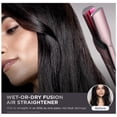 thumbnail image 4 of Shark FlexFusion Air - Plancha y secador de pelo, cepillo de cerámica Fusion, rizadores y concentrador con envoltura automática - Cosmic Blush, 4 of 5