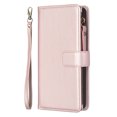 thumbnail image 2 of for iPhone 13 Pro Zipper Wallet Case with Wrist Hand Strap & Card Slots Holder, Business PU Leather Shockproof Flip Kickstand Purse Protective Cover Case for iPhone 13 Pro, Gold, 2 of 9