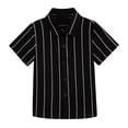 thumbnail image 3 of Bovxnpu Kids Summer Tops, Toddler Boys' Button Down Shirt, Kids Short Sleeve Graphic Solid Thin Shirt Casual Children's Short Sleeved Shirt 4 Years, 3 of 4