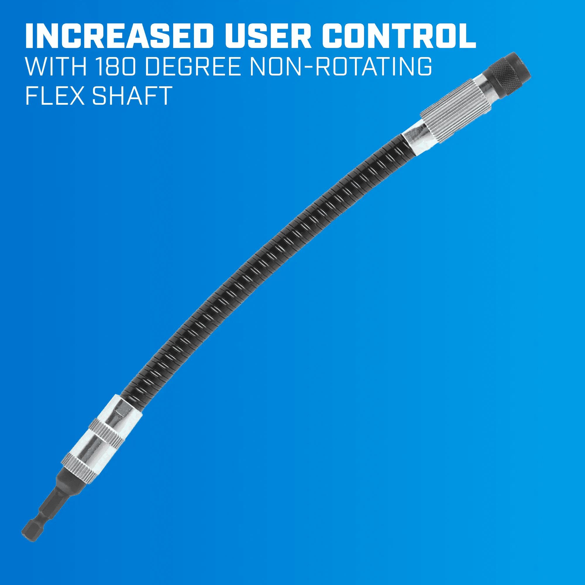 HART 11-inch Flex Bit Holder, 1/4-inch Hex Shank Connection