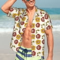 thumbnail image 5 of Lsque Sunflowers And Skull pattern Hawaiian Shirt for Men, Unisex Summer Beach Casual Short Sleeve Button Down Shirts-3X-Large, 5 of 9